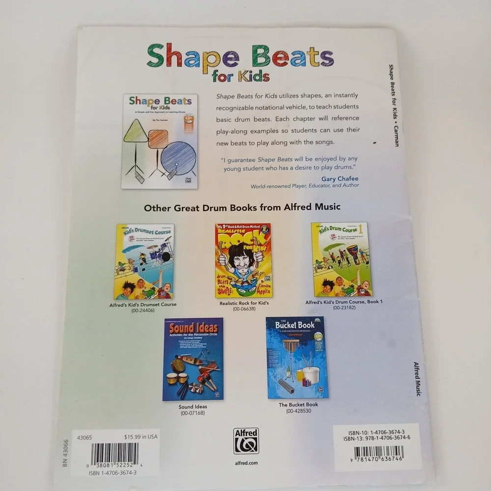 Shape Beats for Kids: A Simple and Fun Approach to Learning Drums, Book & CD